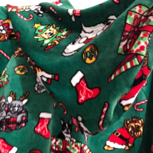Christmas/Holiday Puppy Design Pullover with Hoodie - Picture 3 of 10